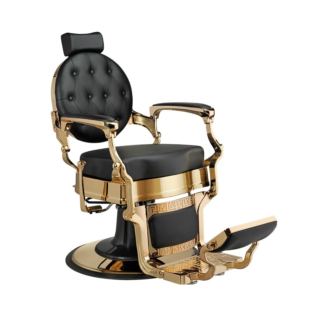 Барбер кресло BUZZ Gold Black
