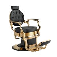 Барбер кресло BUZZ Gold Black